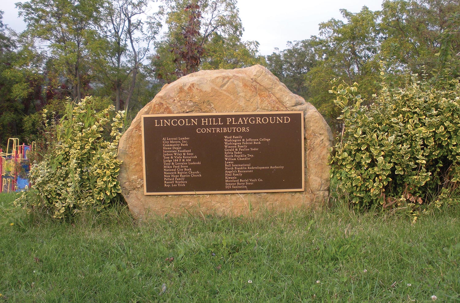 Parks, Pavilions, Walking Trail and Playgrounds North Franklin Township